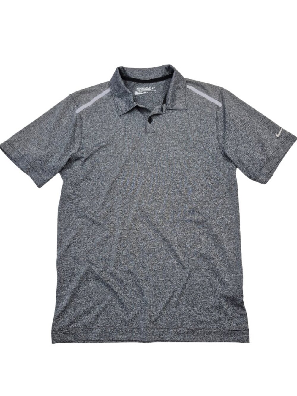 Nike Golf Polo Shirt Mens Size S Dri-Fit Tour Performance Heathered Gray